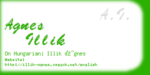 agnes illik business card